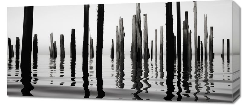 Obraz 90x40cm Refleksje Nad Wodą zdjęcie 1