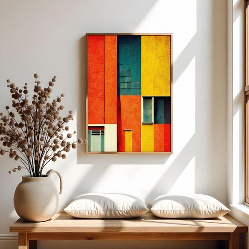 Plakat bauhaus abstrakcja 70x100 cm na Arena.pl