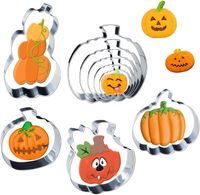 Zestaw 9 Foremek do Ciastek Dynia Stal Nierdzewna na Halloween Wypieki