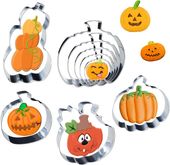 Zestaw 9 Foremek do Ciastek Dynia Stal Nierdzewna na Halloween Wypieki