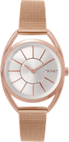 MINET Różowy damski zegarek ROSE GOLD MESH