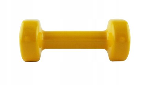 CIĘŻAREK ŻELIWNY POKRYTY WINYLEM HMS 1 kg 17023 HANTEL HANTELKA TRENING na Arena.pl