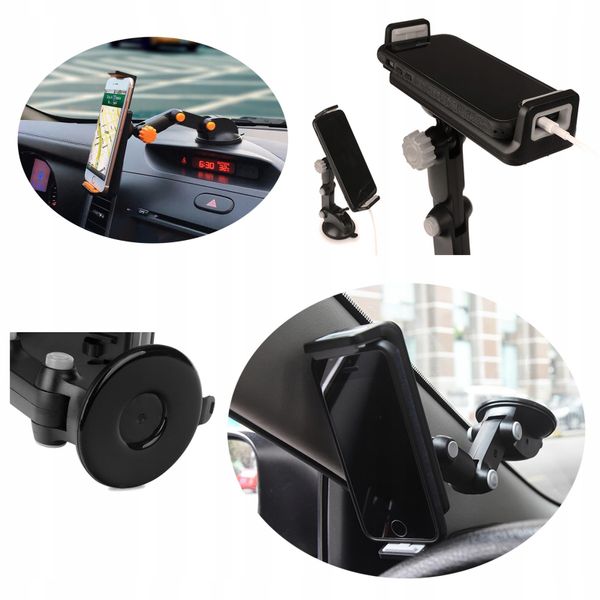 Uchwyt na tablet smartfon na deskę, kokpit i szybę zdjęcie 5