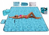 Koc Piknikowy z Uchwytem Izolacja Folia Termiczna Plażowy Mata 200x200cm