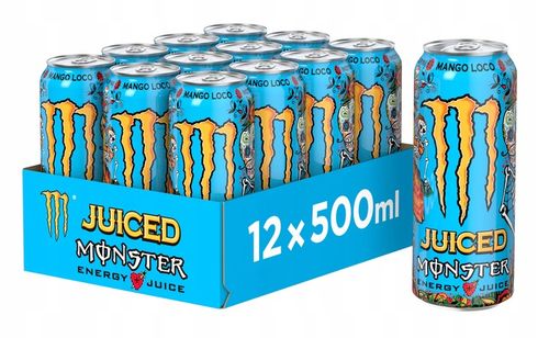 Monster Mango Loco Napój energetyczny 500ml x12 na Arena.pl