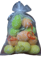 jajka zawieszka 12szt w worku pastele lt00298