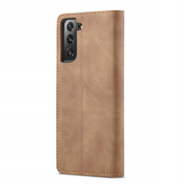 Spacecase Wallet Galaxy S21 Light Brown zdjęcie 9