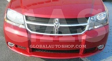 Dodge Avenger - Chromowane Listwy Grill Chrom Atrapy Zderzaka Tuning zdjęcie 2