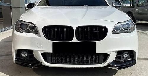 BMW F10 F11 M SPORT FLAPSY CZARNY POŁYSK SPLITTER DOKŁADKA ZDERZAKA PRZÓD na Arena.pl
