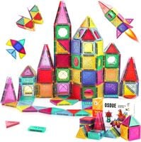 Klocki Magnetyczne Konstrukcyjne Zestaw 70 Elementów Zabawka Edukacyjna
