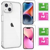 Etui I&G do iPhone 13 / iPhone 14 | CLEAR Case Przezroczyste 2 x SZKŁO