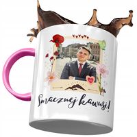 Kubek Różowy Sławomir Mentzen Xd Na Prezent Z Nadrukiem Ze Zdjęciem