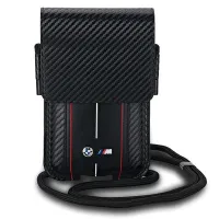 Torebka BMW Carbon & Red Stripe na telefon - czarna