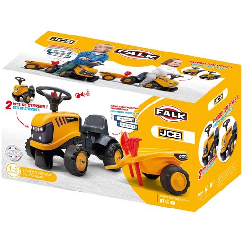 FALK Traktorek JCB Pomarańćzowy z Przyczepką od 1 roku na Arena.pl