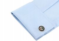 Exciting spinki do mankietów koszuli EXC Złota Alfa Romeo w Etui na prezent