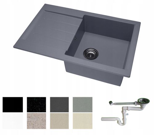 ZLEW ZLEWOZMYWAK GRANIT 8 kolorów 76x50 + SYFON na Arena.pl