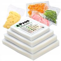 Worki próżniowe do żywności moletki mix 200 sztuk (4 rozmiary po 50 sztuk)