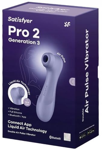 Masażer łechtaczki SATISFYER Pro 2 Generation 3 Connect App Fioletowy na Arena.pl