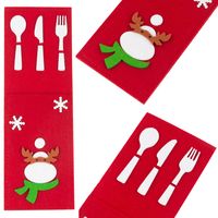 ETUI NA SZTUĆCE ŚWIĄTECZNE DEKORACJA STOŁU WIGILIA