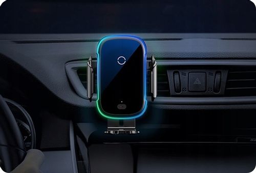 BASEUS UCHWYT SAMOCHODOWY NA TELEFON SZYBKA ŁADOWARKA INDUKCYJNA Qi 15W na Arena.pl