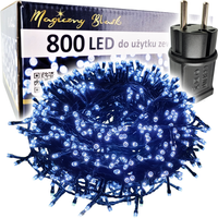 LAMPKI CHOINKOWE 800 LED zewnętrzne CHOINKA 40M
