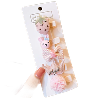 Zestaw Spinek  do włosów Dziewczęcy Różowe 5 Sztuk typ XXXIII