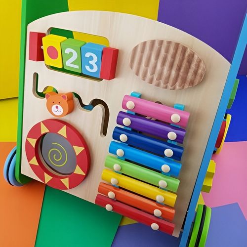 JEZDZIK PCHACZ CHODZIK DREWNIANY SORTER PREZENT NA MIKOŁAJA ROCZEK ZABAWKA na Arena.pl