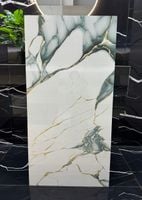 Gres polerowany 120x60 ZŁOTE REFLEKSY marmur Ice Blue WYSOKI POŁYSK - HIT!