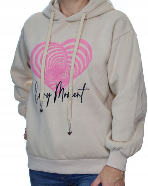 Damska bluza dresowa z kapturem uni zdjęcie 2