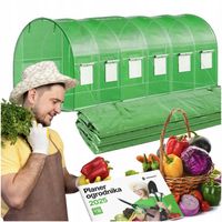 FOLIA ZAMIENNA POSZYCIE NA TUNEL OGRODOWY SZKLARNIA 6x3x2m 18m² UV4 FOLIAK