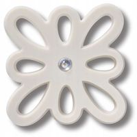 Crocs Przypinka Charms Ozdoba Pin Do Butów Jibbitz Cutout White Flower