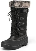 Śniegowce damskie wodoodporne czarne buty zimowe z futrem rozmiar 38