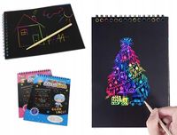 Kolorowanka wydrapywanka ZDRAPYWANKA karty 20x14