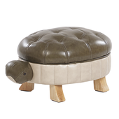 Pufa zwierzak ekoskóra zielona TURTLE