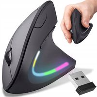 CICHA MYSZ MYSZKA BEZPRZEWODOWA PIONOWA WERTYKALNA LAPTOPA KOMPUTER BIURA