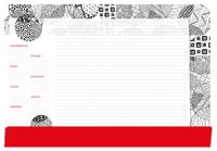 PODKŁAD NA BIURKO-NOTES B3 BLACK TETIS