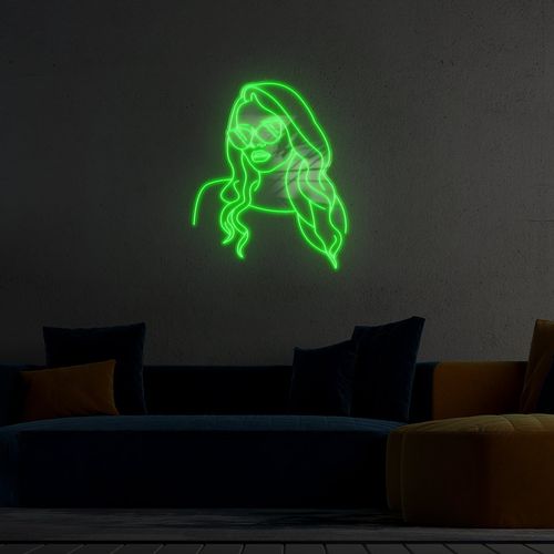 Neon Kobieta W Okularach LED na Arena.pl