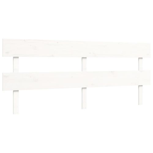 Łóżko bez materaca, białe, 200x200 cm, lite drewno sosnowe na Arena.pl