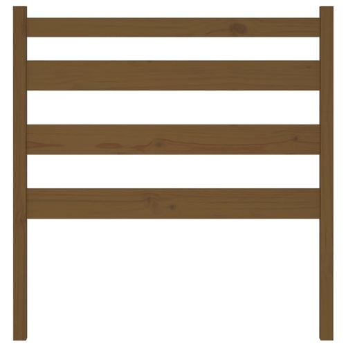 Wezgłowie łóżka, miodowy brąz, 96x4x100 cm, lite drewno sosnowe na Arena.pl