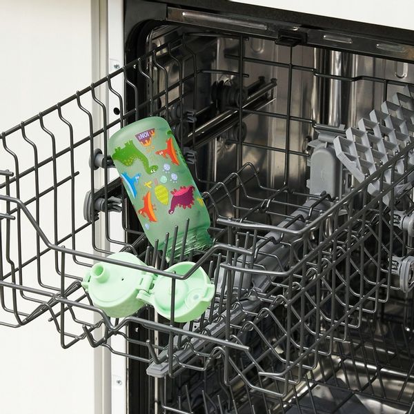 BIDON NA WODĘ DO SZKOŁY PRZEDSZKOLA DLA CHŁOPCA DINOZAURY DINO ION8 0,35 l zdjęcie 2