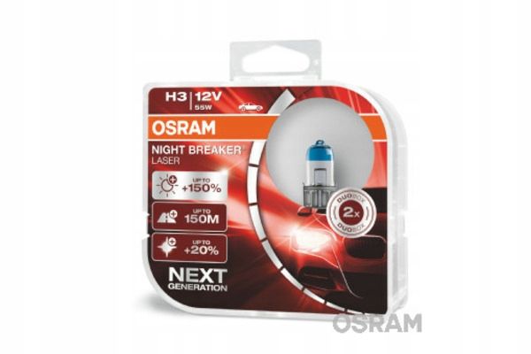 OSRAM Żarówki H3 Night Breaker Laser +150% zdjęcie 7