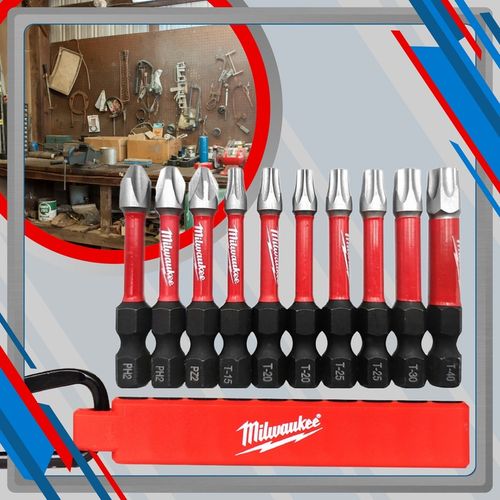 Bity udarowe do WKRĘTARKI zestaw 10 szt. Milwaukee KARABIŃCZYK na Arena.pl