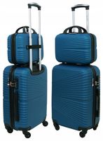 WALIZKA PODRÓŻNA NA KÓŁKACH ZESTAW MAŁA KABINOWA GRAVITT 1203 + KUFEREK