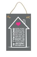 W tym domu szary – Obraz – Tabliczka motywacyjna