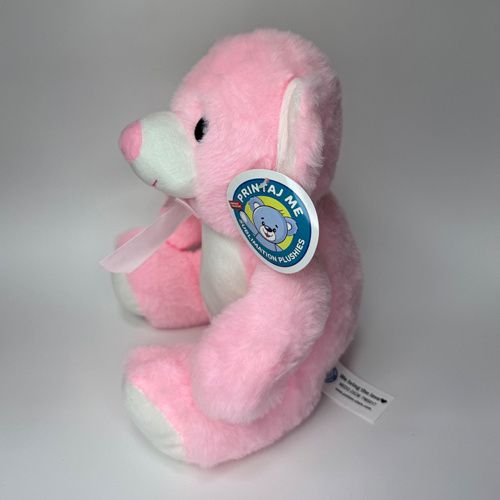 Miś 25 cm do nadruku sublimacyjnego - różowy na Arena.pl