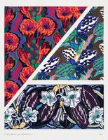 Plakat 50x65cm Kwiaty Art Deco v.6, Bénédictus Vintage do Salonu