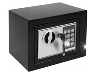 Sejf pancerny elektroniczny Tracer Compact Guard 2 klucze +PIN 6.65L czarny