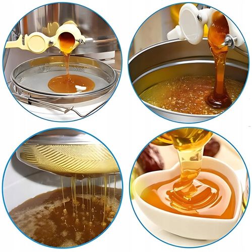 CEDZAK DO MIODU SITO PODWÓJNE NIERDZEWNE WIADRO ODSTOJNIK Z REGULACJĄ 24 cm na Arena.pl