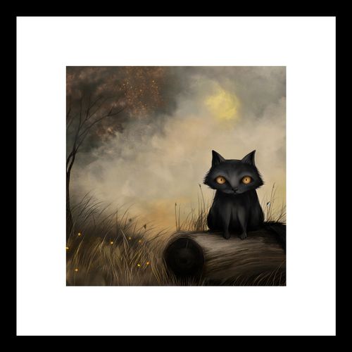 Plakat 20x20cm Czarny Kot na Arena.pl