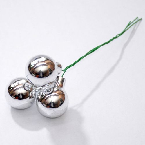 Bombki szklane na druciku SREBRNE 2cm/144szt na Arena.pl